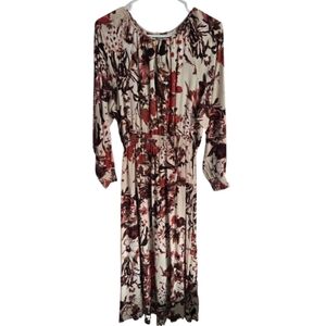 Floral Print Long Sleeve Dress